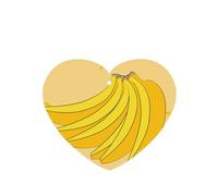 Poezjzw 6pcs Cartoon Banana Pattern Lavender Scent Car Aroma Heart Shape Hanging Fragrance Applies To Closet Shoe