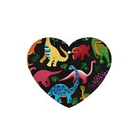 Poezjzw 6pcs Cartoon Dinosaur Pattern Lavender Scent Car Aroma Heart Shape Hanging Fragrance Applies To Closet Shoe