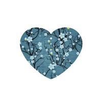 Poezjzw 6pcs Cherry Blossom Pattern Lavender Scent Car Aroma Heart Shape Hanging Fragrance Applies To Closet Shoe