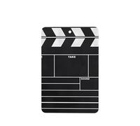 Poezjzw 6pcs Classic Movie Clapboard Black Pattern Lavender Scent Car Aroma Rectangle Hanging Fragrance Applies To Closet Shoe