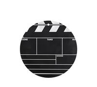 Poezjzw 6pcs Classic Movie Clapboard Black Pattern Lavender Scent Car Aroma Round Shape Hanging Fragrance Applies To Closet Shoe