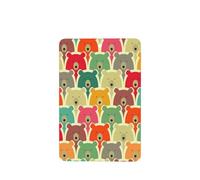 Poezjzw 6pcs Colorful Bears Pattern Lavender Scent Car Aroma Rectangle Hanging Fragrance Applies To Closet Shoe