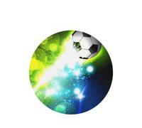 Poezjzw 6pcs Cool Soccer Ball Pattern Lavender Scent Car Aroma Round Shape Hanging Fragrance Applies To Closet Shoe