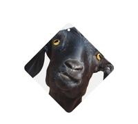 Poezjzw 6pcs Cute Black Goat Animal Pattern Lavender Scent Car Aroma Square Hanging Fragrance Applies To Closet Shoe