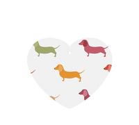 Poezjzw 6pcs Cute Dachshound Dogs Pattern Lavender Scent Car Aroma Heart Shape Hanging Fragrance Applies To Closet Shoe