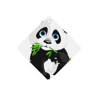 Poezjzw 6pcs Cute Panda Pattern Lavender Scent Car Aroma Square Hanging Fragrance Applies To Closet Shoe