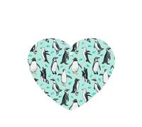 Poezjzw 6pcs Cute Penguins Pattern Lavender Scent Car Aroma Heart Shape Hanging Fragrance Applies To Closet Shoe