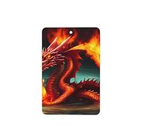 Poezjzw 6pcs Dragon King In Fire Pattern Lavender Scent Car Aroma Rectangle Hanging Fragrance Applies To Closet Shoe
