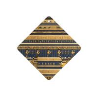 Poezjzw 6pcs Egyptian Pharaonic Frescoes Pattern Lavender Scent Car Aroma Square Hanging Fragrance Applies To Closet Shoe