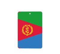 Poezjzw 6pcs Eritrean Flag Pattern Lavender Scent Car Aroma Rectangle Hanging Fragrance Applies To Closet Shoe