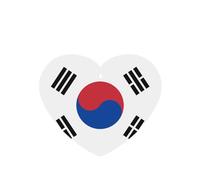 Poezjzw 6pcs Flag Of Republic Of Korea Pattern Lavender Scent Car Aroma Heart Shape Hanging Fragrance Applies To Closet Shoe