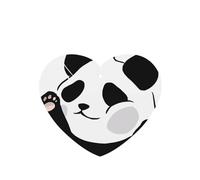 Poezjzw 6pcs Funny Panda Pattern Lavender Scent Car Aroma Heart Shape Hanging Fragrance Applies To Closet Shoe