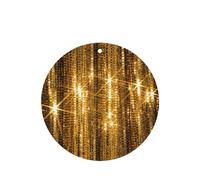 Poezjzw 6pcs Gold Sequin Sparkle Pattern Lavender Scent Car Aroma Round Shape Hanging Fragrance Applies To Closet Shoe