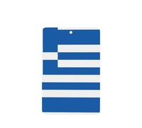 Poezjzw 6pcs Greek Flag Pattern Lavender Scent Car Aroma Rectangle Hanging Fragrance Applies To Closet Shoe