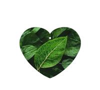 Poezjzw 6pcs Green Nature Pattern Lavender Scent Car Aroma Heart Shape Hanging Fragrance Applies To Closet Shoe