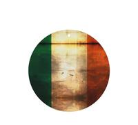 Poezjzw 6pcs Irish Flag Pattern Lavender Scent Car Aroma Round Shape Hanging Fragrance Applies To Closet Shoe