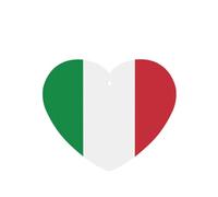 Poezjzw 6pcs Italian Flag Pattern Lavender Scent Car Aroma Heart Shape Hanging Fragrance Applies To Closet Shoe