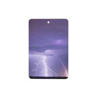 Poezjzw 6pcs Lightning Storm Pattern Lavender Scent Car Aroma Rectangle Hanging Fragrance Applies To Closet Shoe