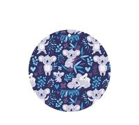 Poezjzw 6pcs Lovely Koala Pattern Lavender Scent Car Aroma Round Shape Hanging Fragrance Applies To Closet Shoe