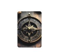 Poezjzw 6pcs Magical Design Norse Runes Compass Pattern Lavender Scent Car Aroma Rectangle Hanging Fragrance Applies To Closet Shoe