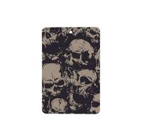 Poezjzw 6pcs Many Skulls Get Together Pattern Lavender Scent Car Aroma Rectangle Hanging Fragrance Applies To Closet Shoe