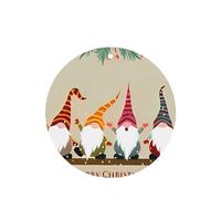 Poezjzw 6pcs Merry Christmas Pattern Lavender Scent Car Aroma Round Shape Hanging Fragrance Applies To Closet Shoe