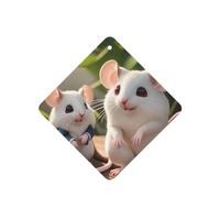 Poezjzw 6pcs Mother And Child Rats Pattern Lavender Scent Car Aroma Square Hanging Fragrance Applies To Closet Shoe