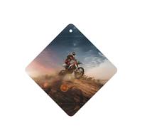 Poezjzw 6pcs Motocross Pattern Lavender Scent Car Aroma Square Hanging Fragrance Applies To Closet Shoe