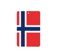 Poezjzw 6pcs Norwegian Flag Pattern Lavender Scent Car Aroma Rectangle Hanging Fragrance Applies To Closet Shoe