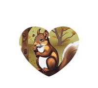 Poezjzw 6pcs Nut-Eating Squirrel Pattern Lavender Scent Car Aroma Heart Shape Hanging Fragrance Applies To Closet Shoe