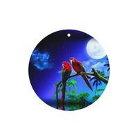 Poezjzw 6pcs Parrot Pattern Lavender Scent Car Aroma Round Shape Hanging Fragrance Applies To Closet Shoe
