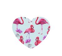 Poezjzw 6pcs Pink Flamingos (3) Pattern Lavender Scent Car Aroma Heart Shape Hanging Fragrance Applies To Closet Shoe