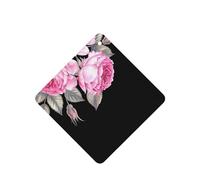 Poezjzw 6pcs Pink Flowers Pattern Lavender Scent Car Aroma Square Hanging Fragrance Applies To Closet Shoe