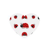 Poezjzw 6pcs Red Ladybug Pattern Lavender Scent Car Aroma Heart Shape Hanging Fragrance Applies To Closet Shoe