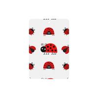 Poezjzw 6pcs Red Ladybug Pattern Lavender Scent Car Aroma Rectangle Hanging Fragrance Applies To Closet Shoe