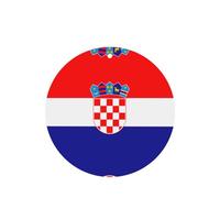 Poezjzw 6pcs Republic Of Croatia Flag Pattern Lavender Scent Car Aroma Round Shape Hanging Fragrance Applies To Closet Shoe