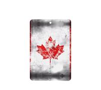 Poezjzw 6pcs Retro Canada Flag Pattern Lavender Scent Car Aroma Rectangle Hanging Fragrance Applies To Closet Shoe
