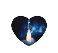 Poezjzw 6pcs Rocket Launch Pattern Lavender Scent Car Aroma Heart Shape Hanging Fragrance Applies To Closet Shoe