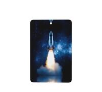 Poezjzw 6pcs Rocket Launch Pattern Lavender Scent Car Aroma Rectangle Hanging Fragrance Applies To Closet Shoe