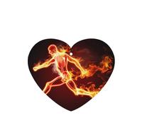 Poezjzw 6pcs Running Skeleton Pattern Lavender Scent Car Aroma Heart Shape Hanging Fragrance Applies To Closet Shoe