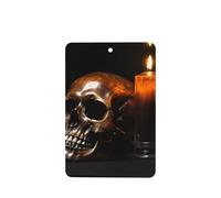 Poezjzw 6pcs Skeleton By Candle Pattern Lavender Scent Car Aroma Rectangle Hanging Fragrance Applies To Closet Shoe