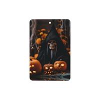 Poezjzw 6pcs Skeleton Pumpkin Lamp Pattern Lavender Scent Car Aroma Rectangle Hanging Fragrance Applies To Closet Shoe