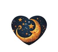 Poezjzw 6pcs Sleeping Moon Star Pattern Lavender Scent Car Aroma Heart Shape Hanging Fragrance Applies To Closet Shoe