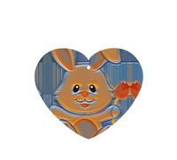 Poezjzw 6pcs Small White Bunny Pattern Lavender Scent Car Aroma Heart Shape Hanging Fragrance Applies To Closet Shoe