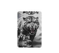 Poezjzw 6pcs Snow Leopard In Ice Field Pattern Lavender Scent Car Aroma Rectangle Hanging Fragrance Applies To Closet Shoe