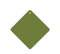 Poezjzw 6pcs Solid Dark Green Pattern Lavender Scent Car Aroma Square Hanging Fragrance Applies To Closet Shoe