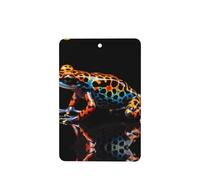 Poezjzw 6pcs Spotted Tree Frog Pattern Lavender Scent Car Aroma Rectangle Hanging Fragrance Applies To Closet Shoe