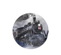 Poezjzw 6pcs Steam Train Clouds Pattern Lavender Scent Car Aroma Round Shape Hanging Fragrance Applies To Closet Shoe