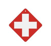 Poezjzw 6pcs Swiss Flag Pattern Lavender Scent Car Aroma Square Hanging Fragrance Applies To Closet Shoe