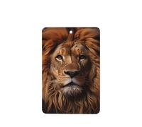 Poezjzw 6pcs The Lion'S Gaze Pattern Lavender Scent Car Aroma Rectangle Hanging Fragrance Applies To Closet Shoe
